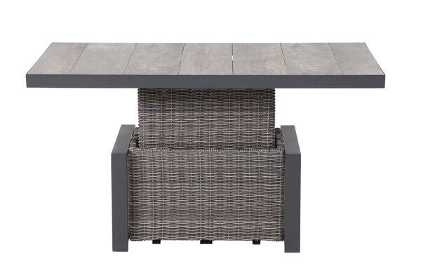 SIENA GARDEN Corido Lifttisch, Charcoal, Alu / Gardino®-Geflecht, 130x75x47-71 Cm, Stufenlos Verstellbar 19 SIENA GARDEN Corido Lifttisch, Charcoal, Alu / Gardino®-Geflecht, 130x75x47-71 Cm, Stufenlos Verstellbar – Bild 17
