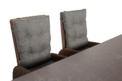 OUTFLEXX Dining Set, Hellbraun, Polyrattan, Tisch 200x95cm, Spraystone, 6mm, 6 Dining Sessel, Verstellbar 38 OUTFLEXX Dining Set, Hellbraun, Polyrattan, Tisch 200x95cm, Spraystone, 6mm, 6 Dining Sessel, Verstellbar -Gartenladen 17 20679.jpg