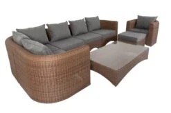 OUTFLEXX Loungegarnitur, Hellbraun, Polyrattan, 8tlg, 7 Personen, Inkl. Polster Und Kissen -Gartenladen 17 20918.jpg
