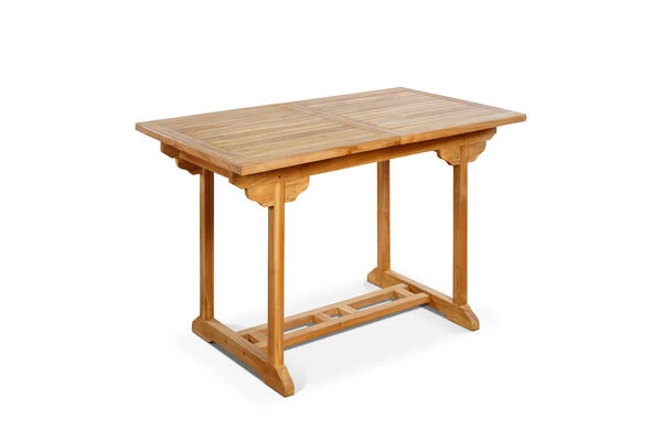 OUTFLEXX Ontario Ausziehtisch, Natur, Teakholz, 160/210x90cm, Fein Geschliffen 6 OUTFLEXX Ontario Ausziehtisch, Natur, Teakholz, 160/210x90cm, Fein Geschliffen – Bild 4