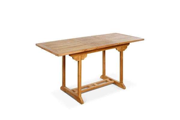 OUTFLEXX Ontario Ausziehtisch, Natur, Teakholz, 160/210x90cm, Fein Geschliffen 7 OUTFLEXX Ontario Ausziehtisch, Natur, Teakholz, 160/210x90cm, Fein Geschliffen – Bild 5