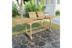 OUTFLEXX Ontario Ausziehtisch, Natur, Teakholz, 195/295x90cm, Fein Geschliffen 12 OUTFLEXX Ontario Ausziehtisch, Natur, Teakholz, 195/295x90cm, Fein Geschliffen -Gartenladen 18311 2.jpg