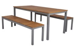 VILLANA Esstischgarnitur, Alu Pulverbeschichtet / FSC Akazienholz, 6 Personen, 180 X 90 Cm 25 VILLANA Esstischgarnitur, Alu Pulverbeschichtet / FSC Akazienholz, 6 Personen, 180 X 90 Cm -Gartenladen 18382 14.jpg