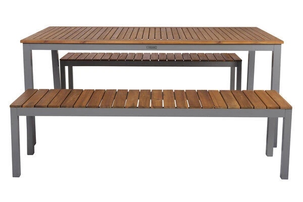 VILLANA Esstischgarnitur, Alu Pulverbeschichtet / FSC Akazienholz, 6 Personen, 180 X 90 Cm 15 VILLANA Esstischgarnitur, Alu Pulverbeschichtet / FSC Akazienholz, 6 Personen, 180 X 90 Cm – Bild 13