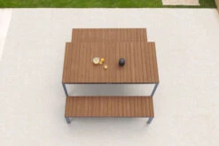 VILLANA Esstischgarnitur, Alu Pulverbeschichtet / FSC Akazienholz, 6 Personen, 180 X 90 Cm 24 VILLANA Esstischgarnitur, Alu Pulverbeschichtet / FSC Akazienholz, 6 Personen, 180 X 90 Cm -Gartenladen 18382 3 CGI.jpg