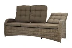 Ploß Rabida Comfort Dining / Lounge 3-Sitzer Sofa, Champagner-meliert, Polyrattan, 210x85x112 Cm, Verstellbar -Gartenladen 18 20164.jpg