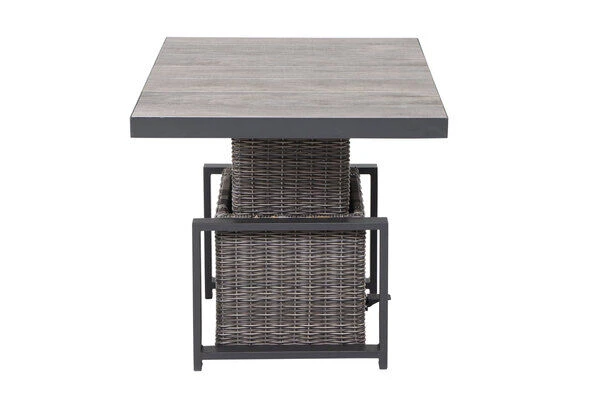 SIENA GARDEN Corido Lifttisch, Charcoal, Alu / Gardino®-Geflecht, 130x75x47-71 Cm, Stufenlos Verstellbar 20 SIENA GARDEN Corido Lifttisch, Charcoal, Alu / Gardino®-Geflecht, 130x75x47-71 Cm, Stufenlos Verstellbar – Bild 18