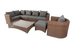 OUTFLEXX Loungegarnitur, Hellbraun, Polyrattan, 8tlg, 7 Personen, Inkl. Polster Und Kissen -Gartenladen 18 20918.jpg