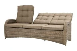 Ploß Rabida Comfort Dining / Lounge 3-Sitzer Sofa, Champagner-meliert, Polyrattan, 210x85x112 Cm, Verstellbar -Gartenladen 19 20164.jpg