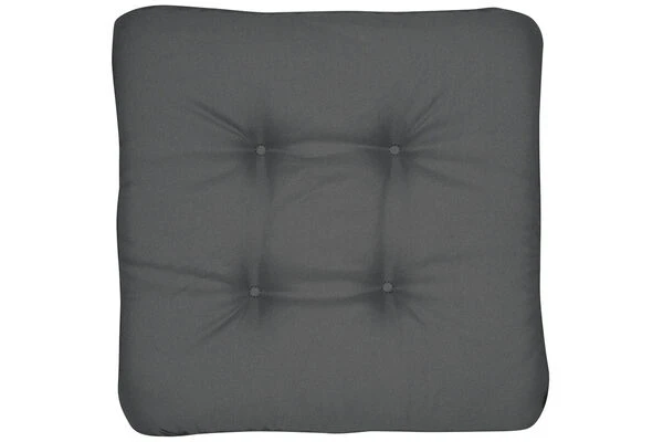 DOPPLER LOOK Sitzkissen, Anthrazit, Polyester, 45x45 Cm, 4cm Dick 3 DOPPLER LOOK Sitzkissen, Anthrazit, Polyester, 45x45 Cm, 4cm Dick