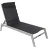 VILLANA Gartenliege, Silber/schwarz, Aluminium/Textil, 198 X 60 X 32 Cm, Verstellbar 1 VILLANA Gartenliege, Silber/schwarz, Aluminium/Textil, 198 X 60 X 32 Cm, Verstellbar -Gartenladen 1 13400.jpg
