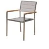 OUTFLEXX Stuhl, Silber, Edelstahl/Textilene, Padded, Armlehnen Aus FSC-Teakholz, 62x56,5x86cm -Gartenladen 1 13515.jpg