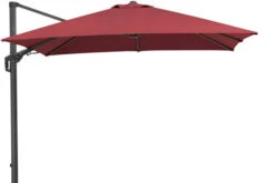 Schneider® SCHNEIDER Rhodos Twist Ampelschirm, Bordeaux, Quadratisch, 300 X 300 Cm