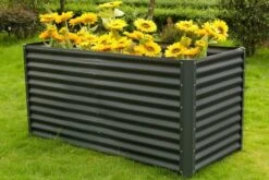 OUTFLEXX Hochbeet, Anthrazit, Zincalume, Pulverbeschichtet, 180 X 90 X 84 Cm
