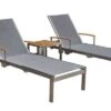 OUTFLEXX 2er-Set Sonnenliegen, Silber, Edelstahl/Teak, 195,5x74x35cm, Mit Beistelltisch 45x45cm 2 OUTFLEXX 2er-Set Sonnenliegen, Silber, Edelstahl/Teak, 195,5x74x35cm, Mit Beistelltisch 45x45cm -Gartenladen 1 14166.jpg