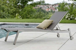 Ausgewählte Produkte 17 STERN Allround Rollenliege, Silber/taupe, Edelstahl/Textil, 200x71x38 Cm, Verstellbare Rückenlehne