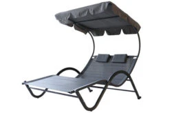 OUTFLEXX Doppelliege, Anthrazit, Polyester/Stahl Pulverbeschichtet, 205x138x34cm, Inkl. Nackenkissen, Rollbar -Gartenladen 1 16102.jpg