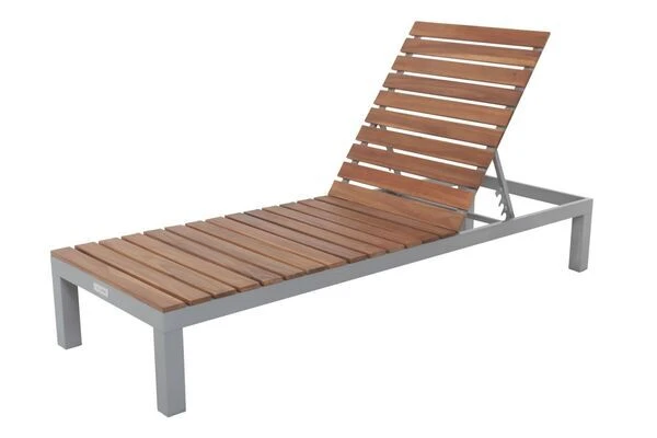 VILLANA Gartenliege, Alu / FSC-Akazienholz, 200 X 70 X 33 Cm, 4-Stufen Verstellbar 6 VILLANA Gartenliege, Alu / FSC-Akazienholz, 200 X 70 X 33 Cm, 4-Stufen Verstellbar – Bild 4