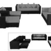 OUTFLEXX Loungemöbel-Set, Schwarz, Polyrattan, Für 9 Personen, Wasserfeste Kissenbox -Gartenladen 1 1716 BOX A.jpg