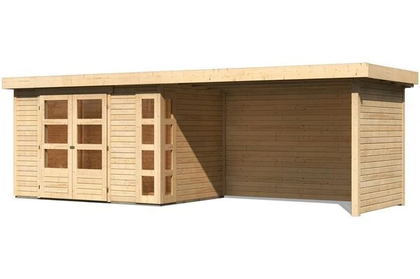 KARIBU Gartenhaus Kerko 4, Fichtenholz 19 Mm, Flachdach 3 KARIBU Gartenhaus Kerko 4, Fichtenholz 19 Mm, Flachdach