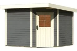 KARIBU Gartenhaus Neuruppin 3, Fichtenholz 28 Mm, Flachdach