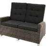 Ploß Rocking Comfort Dining / Lounge 2-Sitzer Sofa, Grau/braun-meliert, Polyrattan, 148x85x112 Cm, Verstellbar -Gartenladen 1 18206.jpg