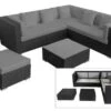 OUTFLEXX Loungemöbel-Set, Schwarz, Polyrattan, 6 Personen, Wasserfeste Kissenbox, Inkl. Kaffeetisch -Gartenladen 1 18229 BOX B.jpg