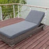 OUTFLEXX Rollliege, Grau, Polyrattan, 200x70x27,5cm, Rückenlehne 5-fach Verstellbar 2 OUTFLEXX Rollliege, Grau, Polyrattan, 200x70x27,5cm, Rückenlehne 5-fach Verstellbar -Gartenladen 1 18367.jpg