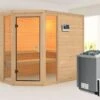 KARIBU Massivholzsauna Sinai 3, Fichtenholz 40mm, Eckeinstieg, Ca. 2m² -Gartenladen 1 18443 4.jpg