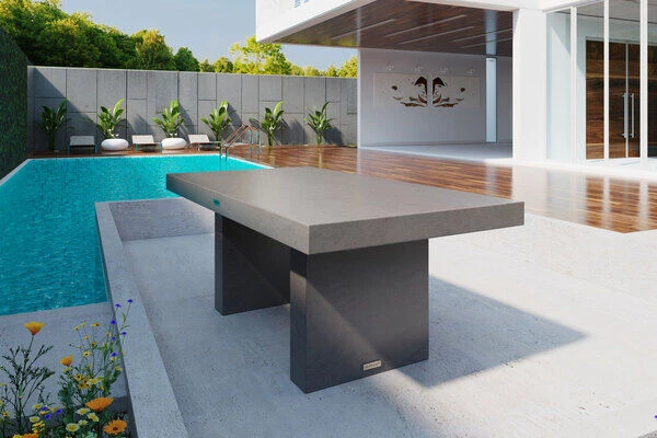 OUTFLEXXEsstisch, Grau, Faserzement, 200 X 100 X 76 Cm, Witterungsbeständig, Pflegeleicht, Rechteckig 3 OUTFLEXXEsstisch, Grau, Faserzement, 200 X 100 X 76 Cm, Witterungsbeständig, Pflegeleicht, Rechteckig