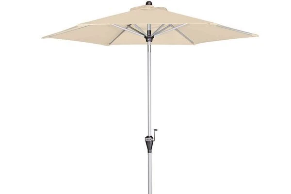 DOPPLER Active Auto Tilt Mittelstockschirm, Natur, Aluminium/Textil, Ø210cm, Höhenverstellbar, Knickbar, Mit Kurbel 3 DOPPLER Active Auto Tilt Mittelstockschirm, Natur, Aluminium/Textil, Ø210cm, Höhenverstellbar, Knickbar, Mit Kurbel