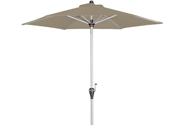 DOPPLER Active Auto Tilt Mittelstockschirm, Greige, Aluminium/Textil, Ø210cm, Höhenverstellbar, Knickbar, Mit Kurbel 3 DOPPLER Active Auto Tilt Mittelstockschirm, Greige, Aluminium/Textil, Ø210cm, Höhenverstellbar, Knickbar, Mit Kurbel