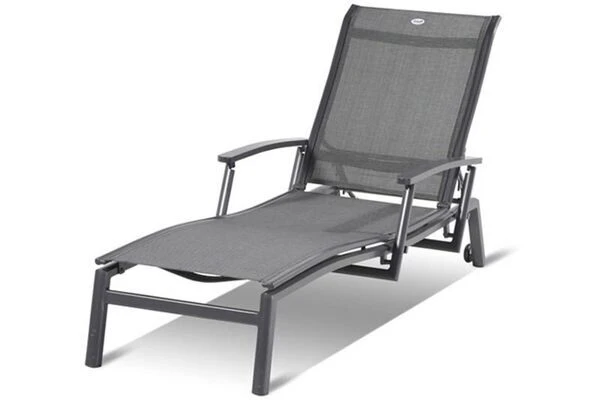 HARTMAN Alice Comfort Rollliege, Xerix/anthrazit, Alu/Textilene, 75x170x35cm 3 HARTMAN Alice Comfort Rollliege, Xerix/anthrazit, Alu/Textilene, 75x170x35cm