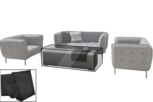 OUTFLEXX Premium Abdeckhaube, Loungebank, Z.B. 18533, Schwarz, 151 X 53 X 41 Cm, Wasserbeständig 3 OUTFLEXX Premium Abdeckhaube, Loungebank, Z.B. 18533, Schwarz, 151 X 53 X 41 Cm, Wasserbeständig