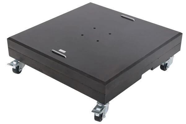 OUTFLEXX Schirmständer, Granit, 70x70x22cm, 150kg, Mit Lenkrollen Und Standfüßen 3 OUTFLEXX Schirmständer, Granit, 70x70x22cm, 150kg, Mit Lenkrollen Und Standfüßen