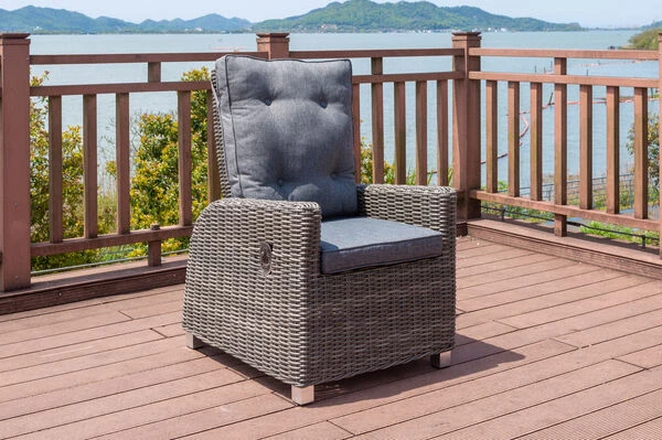 OUTFLEXX Dining Sessel, Grau, Polyrattan, 74 X 83 X 110 Cm, Rückenlehne Stufenlos Verstellbar 3 OUTFLEXX Dining Sessel, Grau, Polyrattan, 74 X 83 X 110 Cm, Rückenlehne Stufenlos Verstellbar