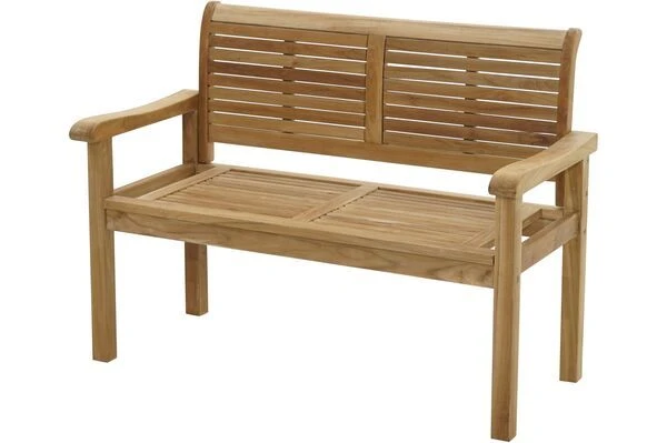 Ploß Zweisitzer Landhausbank York, Premium-Teak, Natur, 120x64x95 Cm 3 Ploß Zweisitzer Landhausbank York, Premium-Teak, Natur, 120x64x95 Cm