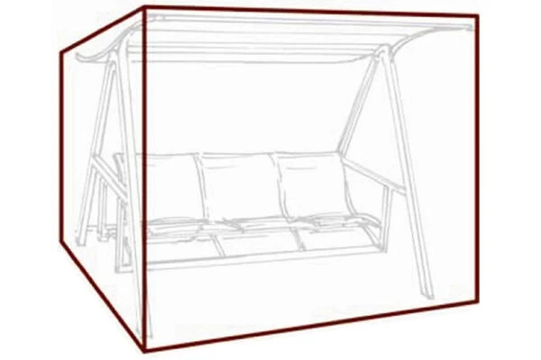GARVIDA Schutzhülle Für Hollywoodschaukeln, Braun, Polyestergewebe, 215 X 155 X 180 Cm, Mit Zugband 3 GARVIDA Schutzhülle Für Hollywoodschaukeln, Braun, Polyestergewebe, 215 X 155 X 180 Cm, Mit Zugband