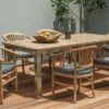 OUTFLEXX Esstischgarnitur, Edelstahl/recyceltes FSC-Teak, 200/260x100 Cm, 6 Armlehnensessel, Inkl. Polster -Gartenladen 1 19364.jpg
