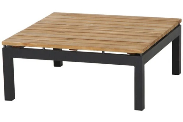 SIENA GARDEN Alvida Loungetisch, Anthrazit/natur, Aluminium/Teakholz, 74x74 Cm 3 SIENA GARDEN Alvida Loungetisch, Anthrazit/natur, Aluminium/Teakholz, 74x74 Cm