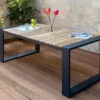 OUTFLEXX Kona Esstisch, Dark Grey/natur, Alu/recycled FSC®-Teak, 200x100x76cm, Rustikal Gebürstet, U-Gestell -Gartenladen 1 20328.jpg