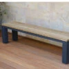 OUTFLEXX Oxford Bank, Dark Grey/natur, Alu/recycled FSC®-Teak, 190x40x45cm, Rustikal Gebürstet -Gartenladen 1 20338.jpg