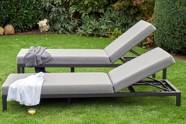 HARTMAN Eva Loungeliege, Flanelle, Sunbrella, 195 X 70 X 31 Cm, Rückenlehne Verstellbar 3 HARTMAN Eva Loungeliege, Flanelle, Sunbrella, 195 X 70 X 31 Cm, Rückenlehne Verstellbar