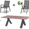 HARTMAN Xanadu / Aruba Esstischgarnitur, Xerix/anthrazit, Alu/Teakholz, 2 Stapelsessel, 6 Multipos, 220x100cm 1 HARTMAN Xanadu / Aruba Esstischgarnitur, Xerix/anthrazit, Alu/Teakholz, 2 Stapelsessel, 6 Multipos, 220x100cm -Gartenladen 1 21179.jpg