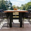 HARTMAN Yasmani / Cecilia Set, Schwarz/vintage Brown, Alu/Teakholz/Polyrattan, 6 Diningsessel, 240x100cm -Gartenladen 1 21406.jpg
