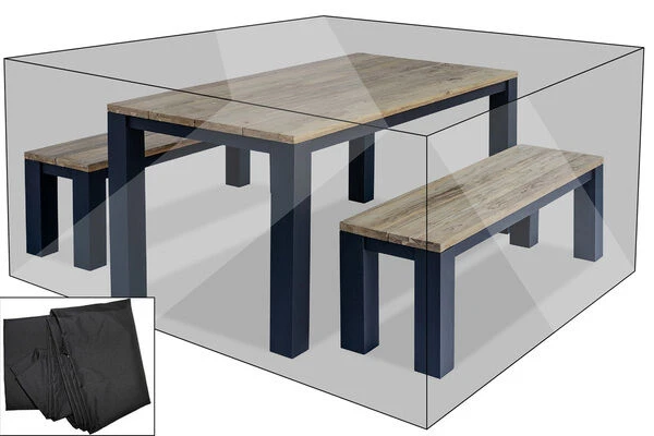 OUTFLEXX Premium Abdeckhaube Für Sitzgruppen Z.B. 20610/ 20614/ 20617, 165x180x75cm, Wasserbeständig, Schwarz 3 OUTFLEXX Premium Abdeckhaube Für Sitzgruppen Z.B. 20610/ 20614/ 20617, 165x180x75cm, Wasserbeständig, Schwarz