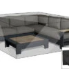 OUTFLEXX Premium Abdeckhaube Für Lounge, Z.B. 19812/ 20309/ 21022, 249x249x70 Cm, Wasserbeständig, Schwarz