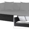 OUTFLEXX 2-Sitzer Ecksofa, Schwarz, Polyrattan, 145x85x70cm, Armlehne Rechts, Wasserfeste Kissenbox -Gartenladen 1 2392 4 BOX.jpg
