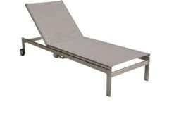 Ausgewählte Produkte 13 OUTFLEXX Rollliege, Taupe, Edelstahl/Textilene, Verstellbare Rückenlehne, 212x71x36cm