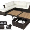 OUTFLEXX Loungemöbel-Set, Braun Marmoriert, Polyrattan, Inkl. Loungetisch, Für 5 Personen, Wasserfeste Kissenbox 2 OUTFLEXX Loungemöbel-Set, Braun Marmoriert, Polyrattan, Inkl. Loungetisch, Für 5 Personen, Wasserfeste Kissenbox -Gartenladen 1 7759 BOX D.jpg